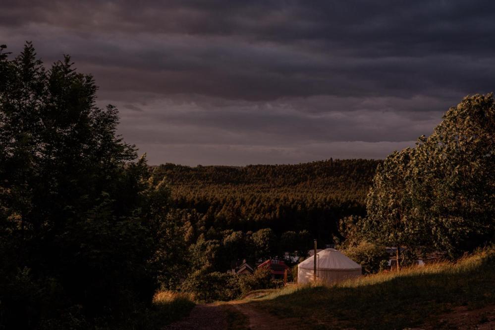 Jurty Z Widokiem, Prywatna Balia- Dzikolas Glamping Krasnobrod Ngoại thất bức ảnh